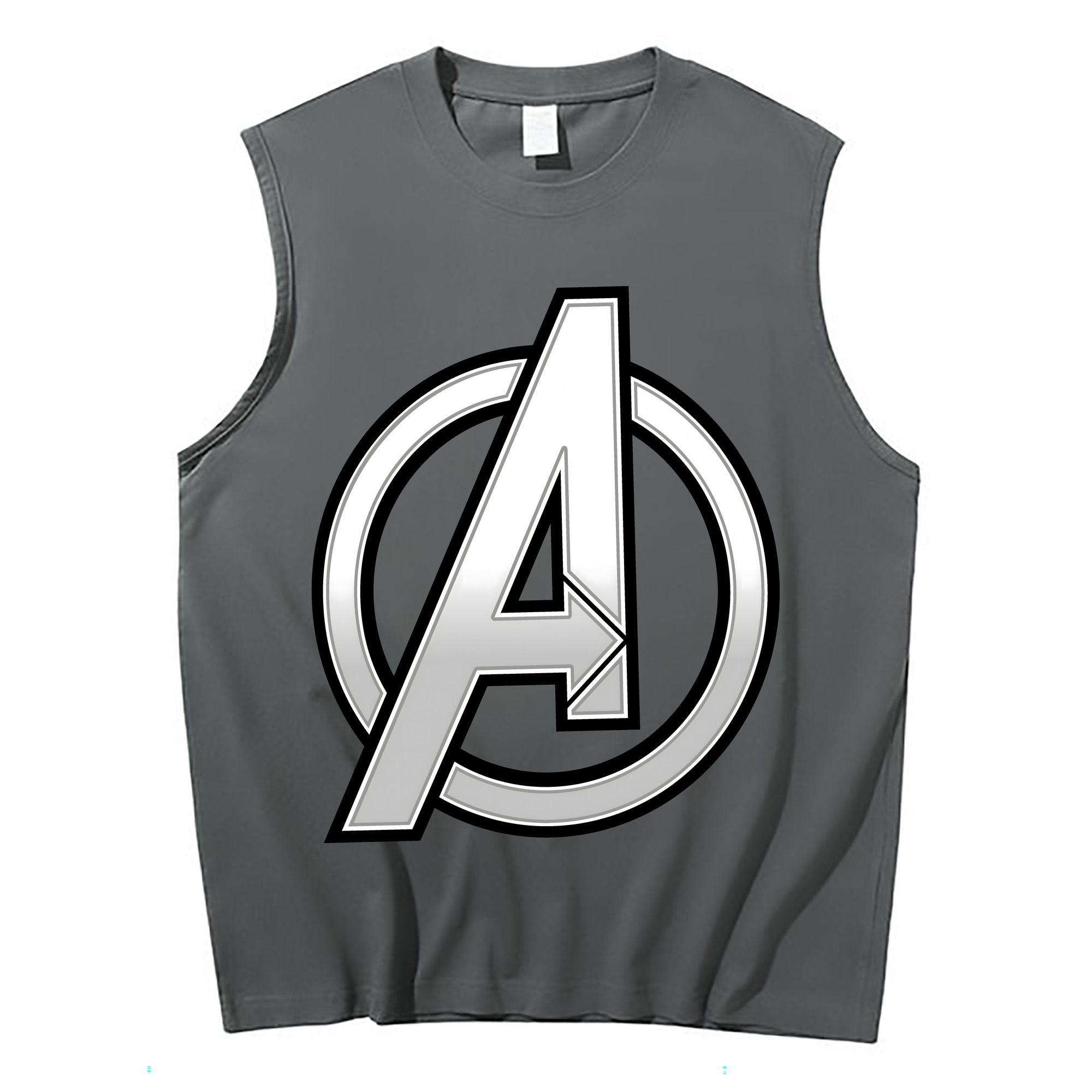 （画像用） アベンジャーズ The Avengers コットン100％タンクトップ（フロントプリント）